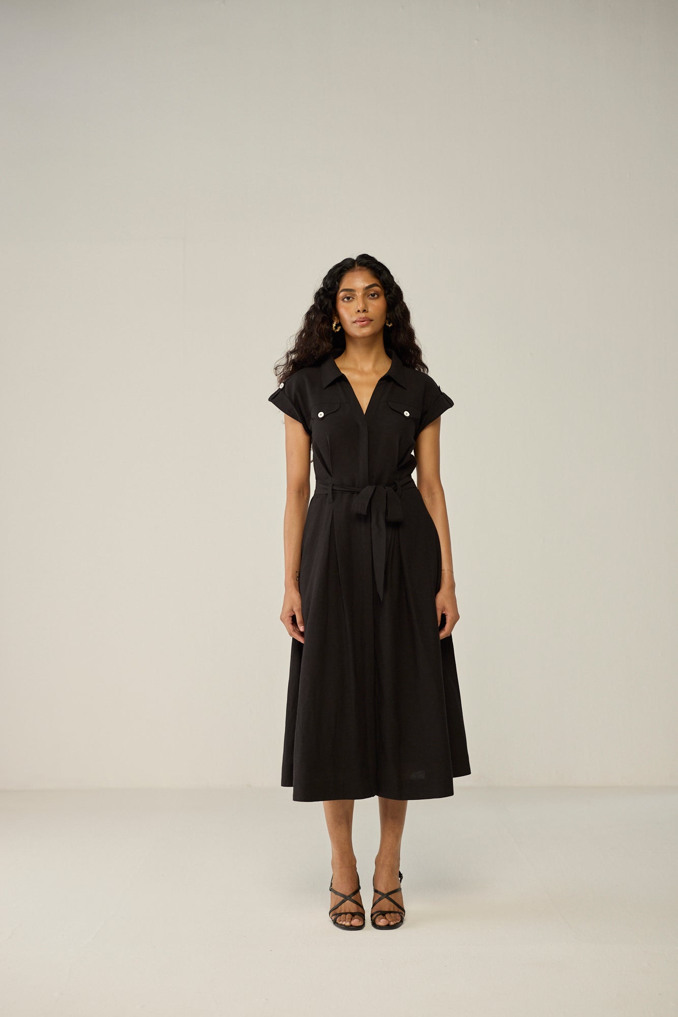 black collared dress Maxi – Mae Cocktail Dress Stylish Shoulder Strap Mini versatile look Color:Lavender Grey