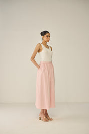 Striped maxi skirt