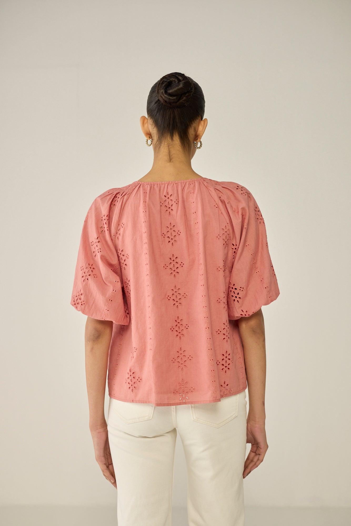 Pink Schiffly Top