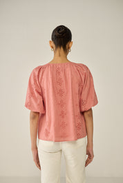 Pink Schiffly Top