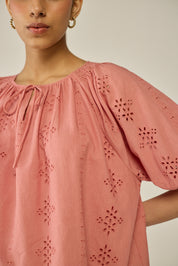 Pink Schiffly Top