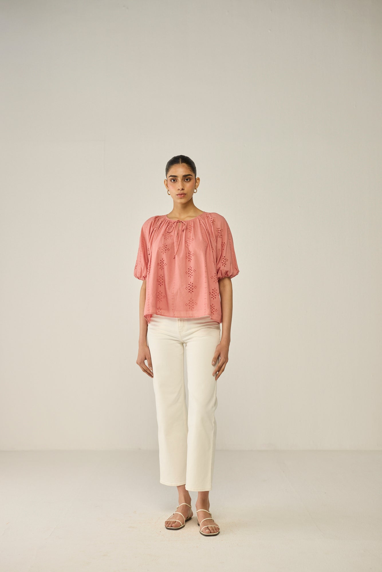 Pink Schiffly Top