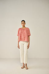 Pink Schiffly Top