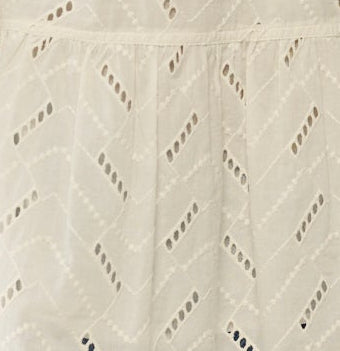 Schiffly tie-up blouse