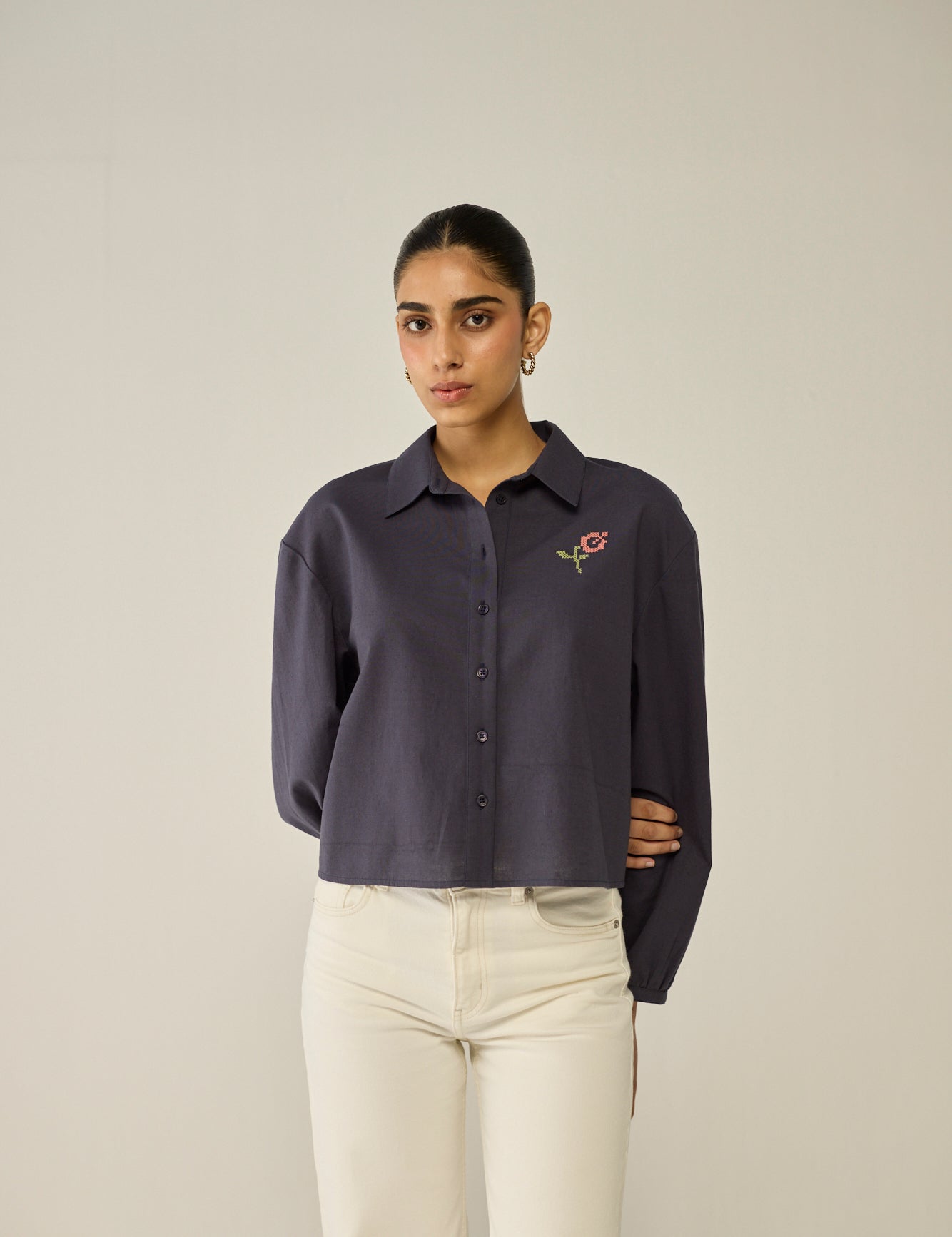 Cropped Fullsleeve Shirt