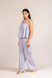 Blue shell print set