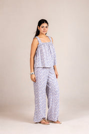 Blue shell print set