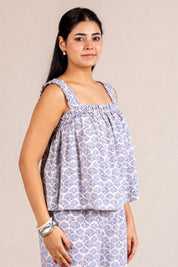 Blue shell print set