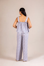 Blue shell print set